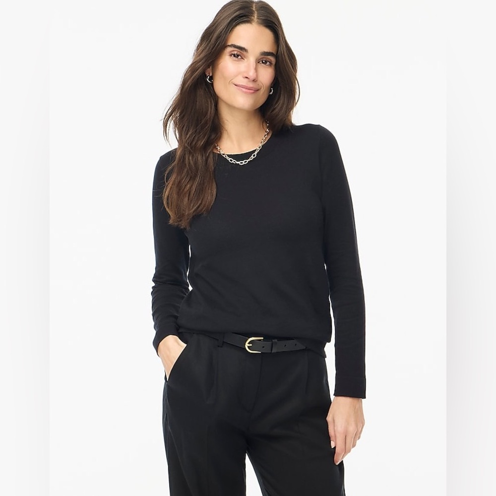 NWT J. Crew Black Long Sleeve Tee